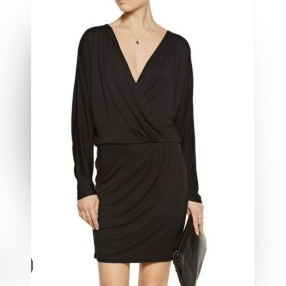 Haute Hippie Black Long Sleeve Dress